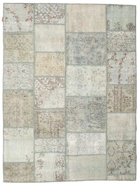 Лоскутные Ковер 171X230 Современный Ковры Ручной Работы Светло-Серый/Бежевый (Шерсть, Турция)