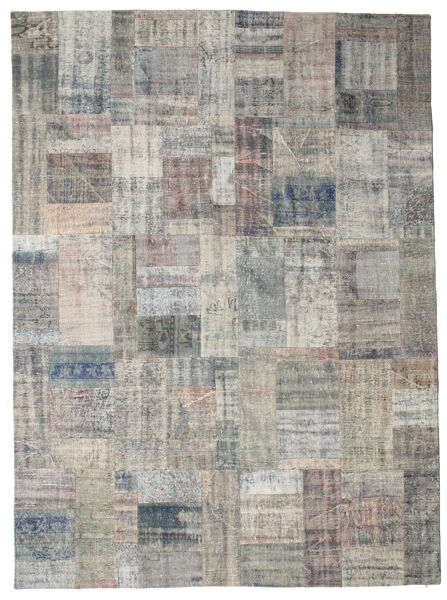 Patchwork Covor 256X350 Modern Lucrat Manual Gri Deschis/Gri Închis Mare (Lână, Turcia)