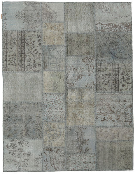 Patchwork Teppich
 171X231 Echter Moderner Handgeknüpfter Hellgrau/Dunkelgrau (Wolle, Türkei)