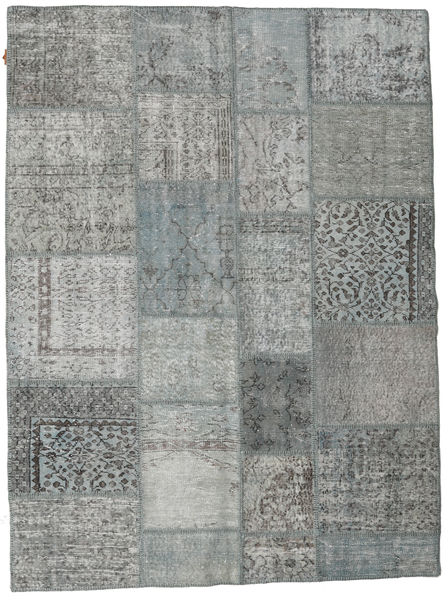 Patchwork Sag 171X230 Autentični
 Moderni Ručno Uzlan Tamnosiva/Svjetlosiva (Vuna, Turska)