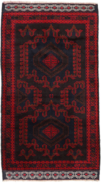 Baluch 러그 83X135 정품
 오리엔탈 수제 다크 레드/크림슨 레드 (울, 아프가니스탄)