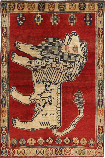 Ghashghai Tapete 141X209 Oriental Feito A Mão Castanho Alaranjado/Castanho Claro (Lã, Pérsia/Irão)