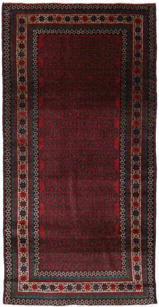 Baluch 러그 103X200 정품
 오리엔탈 수제 다크 브라운/다크 레드 (울, 아프가니스탄)