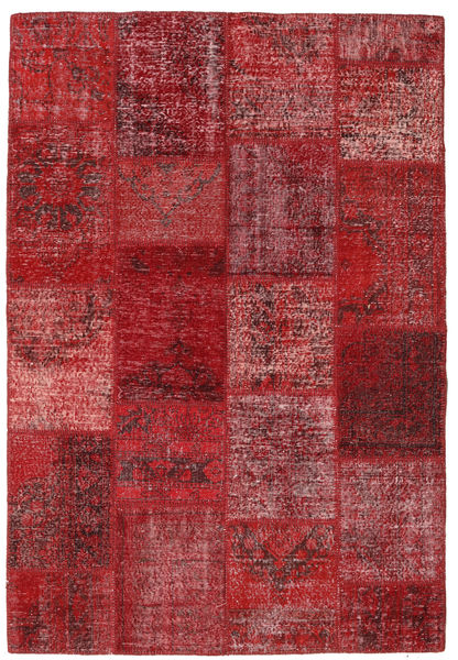 Patchwork Rug 157X230 Authentic
 Modern Handknotted Dark Red/Crimson Red (Wool, Turkey)