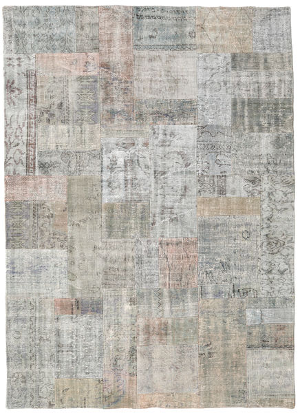 Лоскутные Ковер 174X241 Современный Ковры Ручной Работы Светло-Серый (Шерсть, Турция)