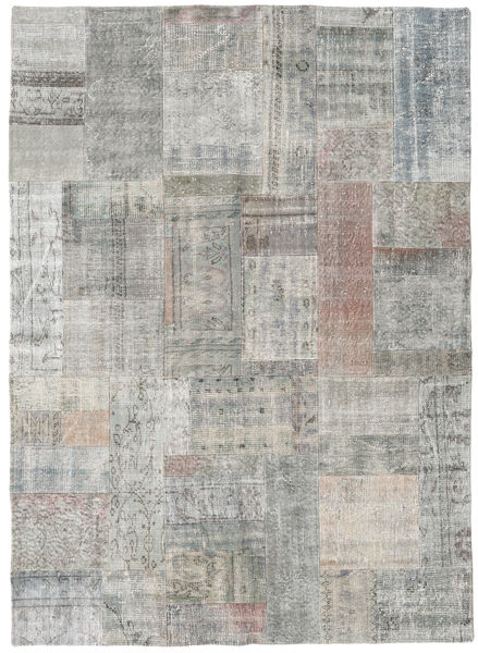 Patchwork Tappeto 173X240 Moderno Fatto A Mano Grigio Chiaro (Lana, Turchia)