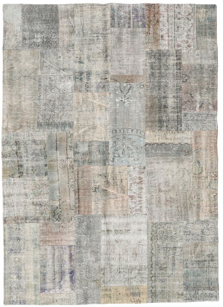 Лоскутные Ковер 174X242 Современный Ковры Ручной Работы Светло-Серый (Шерсть, Турция)