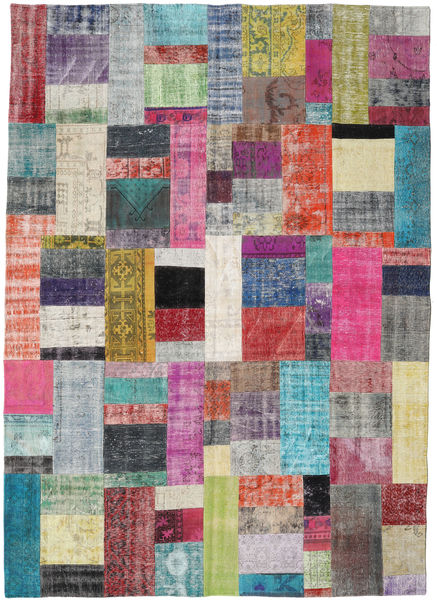 Patchwork Rug 251X352 Authentic
 Modern Handknotted Light Grey/Dark Grey Large (Wool, Turkey)