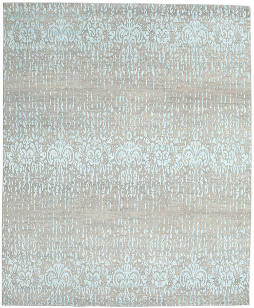 Himalaya 러그 245X299 정품
 모던 수제 라이트 그레이/라이트 블루 (울/대나무 실크, 인도)