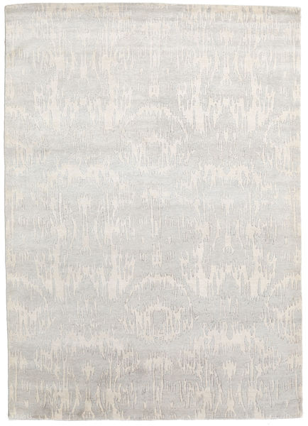 Himalaya 러그 172X242 정품
 모던 수제 라이트 그레이/다크 베이지 (울/대나무 실크, 인도)