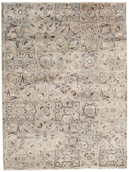 Himalaya Χαλι 226X302 Σύγχρονα Χειροποιητο Ανοιχτό Καφέ/Σκούρο Γκρι (Μαλλί, Ινδικά)