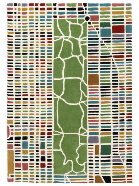 New-York/Manhattan Handtufted - Multi Rug 200X300 Modern Beige/Olive Green (Wool, India)