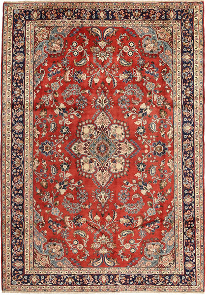 Hamadã Tapete 208X295 Oriental Feito A Mão Castanho Escuro/Castanho Alaranjado (Lã, Pérsia/Irão)