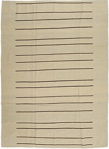 Kilim Modern Rug 204X281 Authentic
 Modern Handknotted Dark Beige/Olive Green (Wool, Afghanistan)