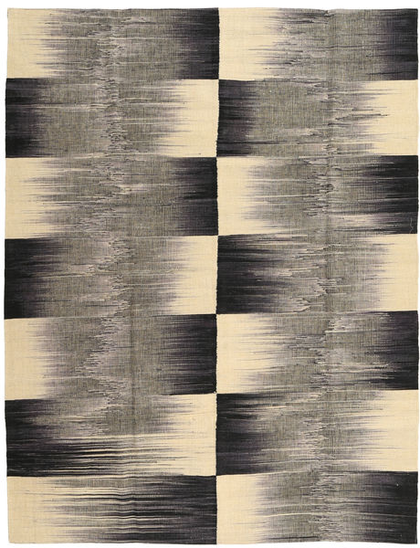 Kelim Moderne Vloerkleed 181X230 Echt Modern Handgeknoopt Lichtgrijs/Donkergrijs (Wol, India)