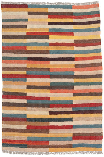 Kilim Tapete 84X125 Oriental Tecidos À Mão Castanho Claro/Luz Rosa (Lã, Pérsia/Irão)