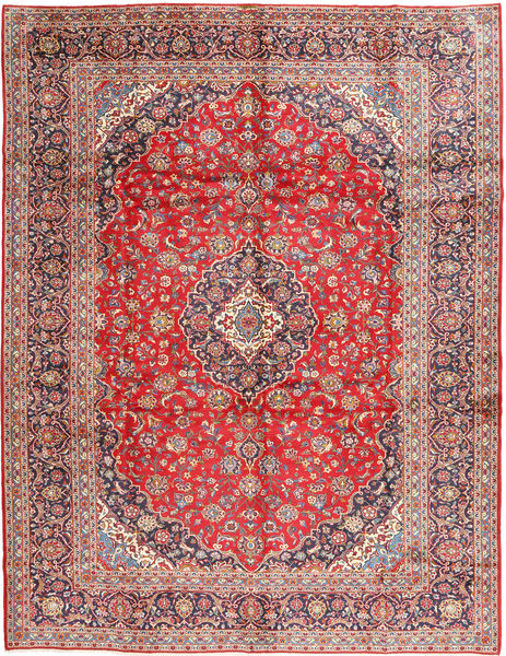 Keshan Signature : Kashan Ghotbi Rug 294X388 Authentic
 Oriental Handknotted Purple/Light Brown Large (Wool, Persia/Iran)