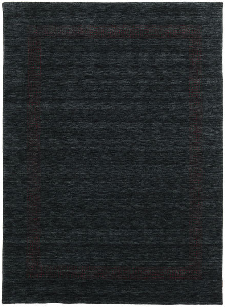 Handloom Gabba - Black/Grey Rug 210X290 Modern Black (Wool, India)
