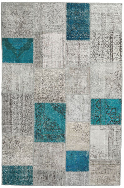 Patchwork Rug 200X302 Authentic
 Modern Handknotted Light Grey/Dark Grey (Wool, Turkey)