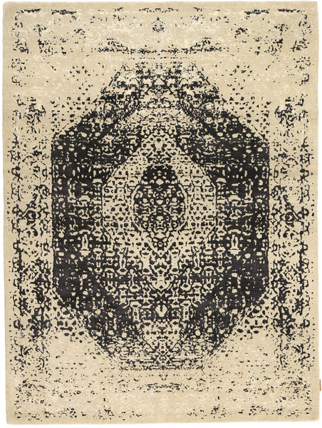 Roma Moderna Collection Matta 173X233 Äkta Modern Handknuten Mörkbeige/Beige/Mörkgrå ( Indien)