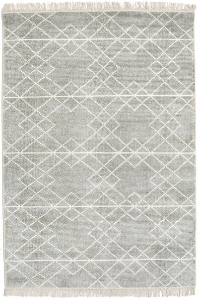 Bamboo Silk Vanice Rug 140X200 Authentic
 Modern Handknotted Light Grey/Dark Beige ( India)