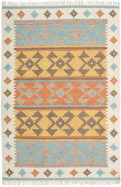 Summer Kilim Rug 160X230 Authentic
 Modern Handwoven Light Brown/Beige (Wool, India)