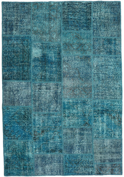 Patchwork Sag 158X232 Autentični
 Moderni Ručno Uzlan Tamnoplava/Tamna Tirkizna 
 (Vuna, Turska)