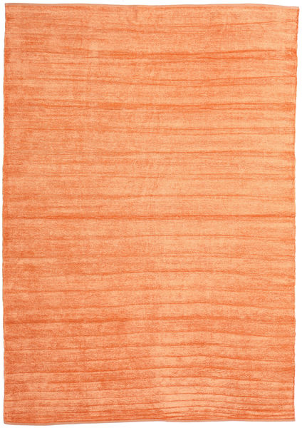 Ćilim Chenille - Narančasta Sag 240X340 Autentični
 Orijentalni Ručno Tkani Narančasta/Svjetloružičasta ( Indija)