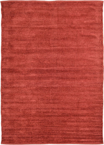Kilim Chenilha - Coppery_ Tapete 160X230 Oriental Tecidos À Mão Castanho Alaranjado/Vermelho Escuro ( Índia)