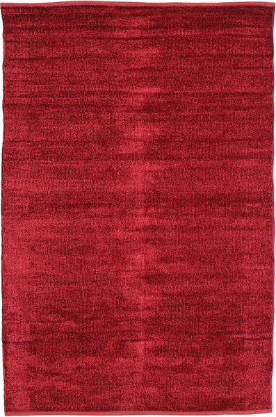 Kilim Chenilha - Vermelho Intenso Tapete 120X180 Oriental Tecidos À Mão Vermelho ( Índia)