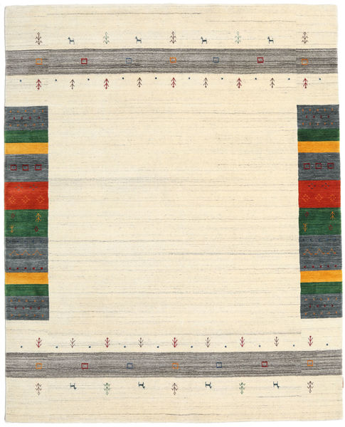 Loribaf Loom Designer - Bege Tapete 190X240 Moderno Feito A Mão Bege/Cinzento Claro (Lã, Índia)