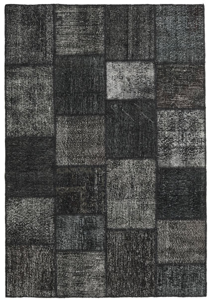 Patchwork Rug 158X232 Authentic
 Modern Handknotted Dark Grey/Dark Green (Wool, Turkey)