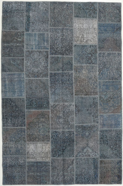 Patchwork Rug 200X302 Authentic
 Modern Handknotted Dark Grey/Dark Blue (Wool, Turkey)