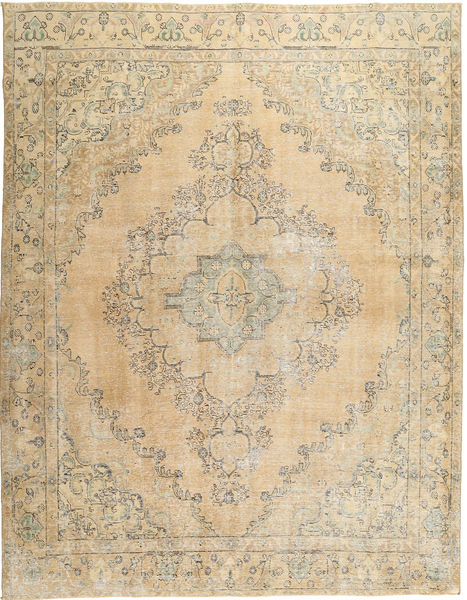 Colored Vintage Tæppe 290X372 Ægte Moderne Håndknyttet Lysebrun/Mørk Beige Stort (Uld, Persien/Iran)