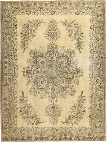 Colored Vintage Rug 295X393 Authentic
 Modern Handknotted Yellow/Light Brown/Light Green Large (Wool, Persia/Iran)