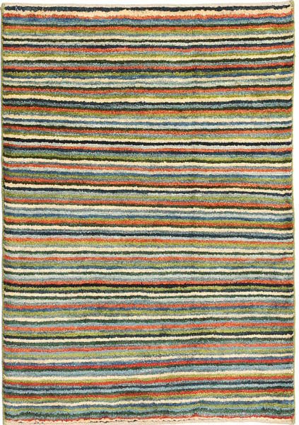 Gabbeh Persia Tappeto 79X113 Moderno Fatto A Mano Verde Chiaro/Verde Scuro (Lana, Persia/Iran)