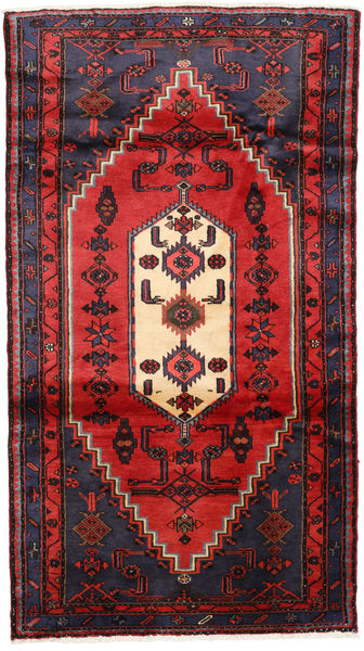 Hamadã Tapete 110X190 Oriental Feito A Mão Castanho Escuro/Castanho Alaranjado (Lã, Pérsia/Irão)