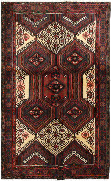Hamadã Tapete 125X203 Oriental Feito A Mão Vermelho Escuro/Castanho Escuro (Lã, Pérsia/Irão)