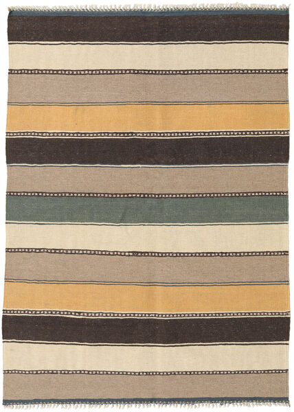 Kilim Tapete 130X180 Oriental Tecidos À Mão Castanho Claro/Castanho Escuro (Lã, Pérsia/Irão)