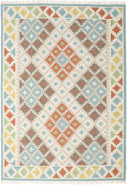 Summer Kelim Tæppe 240X340 Ægte Moderne Håndvævet Beige/Mørk Beige (Uld, Indien)