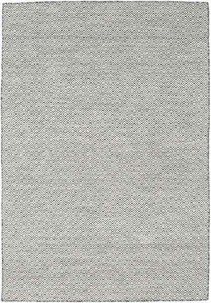 Килим Goose Eye - Черный/Серый Ковер 160X230 Современный Сотканный Вручную Светло-Серый/Темно-Серый/Бежевый (Шерсть, Индия)