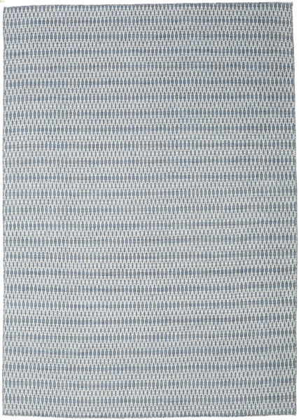 Kilim Long Stitch - Blue Rug 240X340 Authentic
 Modern Handwoven Light Grey/Light Blue (Wool, India)