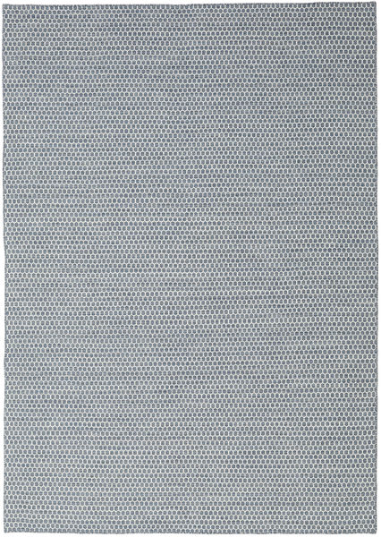 Kilim Honey Comb - Blue Rug 240X340 Authentic
 Modern Handwoven Light Grey/Light Blue (Wool, India)