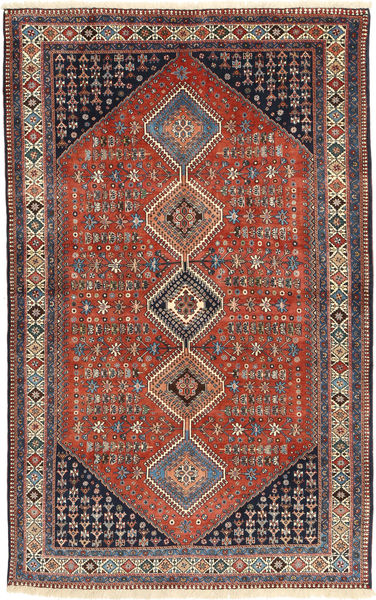 Yalameh Tapete 160X255 Oriental Feito A Mão Vermelho Escuro/Azul Escuro (Lã, Pérsia/Irão)