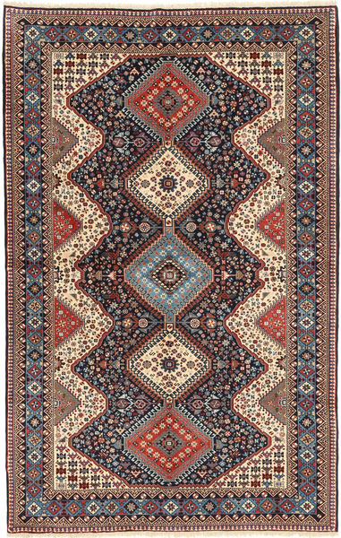 Yalameh Matto 153X249 Itämainen Käsinsolmittu Vaaleanruskea/Tummanvihreä (Villa, Persia/Iran)