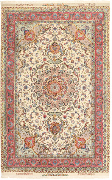 Tabriz#70 Raj silk warp Signature : Rahimi Tarhe eghbal carpet AXVZZH113