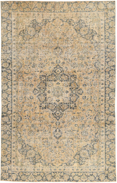 Colored Vintage Teppich
 198X318 Echter Moderner Handgeknüpfter Hellbraun (Wolle, Persien/Iran)