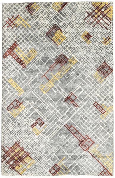 Handtufted Rug 157X243 Modern Light Grey/White/Creme (Wool, India)
