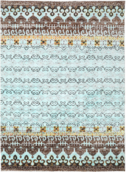 Quito - L. Blue Rug 240X290 Authentic
 Modern Handknotted Light Blue/Light Grey (Silk, India)