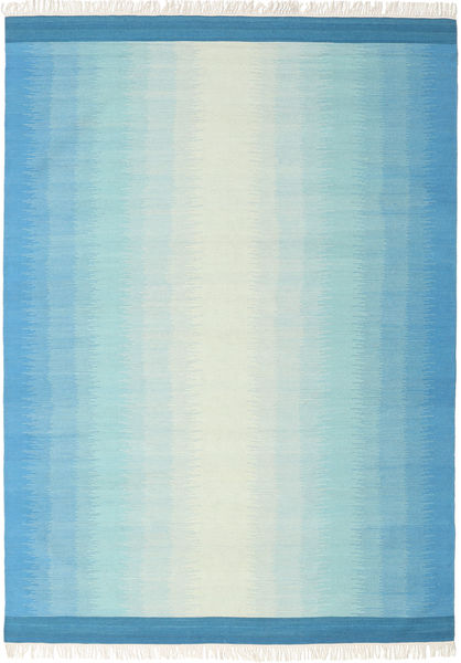 Ikat - Sininen/Turquoise Matto 210X290 Moderni Käsinkudottu Vaaleansininen/Siniturkoosi (Villa, Intia)